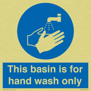 Basin for hand wash only